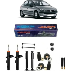 Kit Suspensão Amortecedor Axial Coxim Peugeot 207