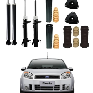 Kit Suspensão + 4 Amortecedores Fiesta 2007 08 09 10 2011 2012